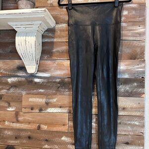 SPANX- Faux Leather Leggings